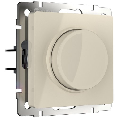 Светорегулятор поворотно-нажимной без рамки Werkel 5-600Вт слоновая кость глянцевый фото Светорегулятор поворотно-нажимной без рамки Werkel 5-600Вт слоновая кость глянцевый картинка